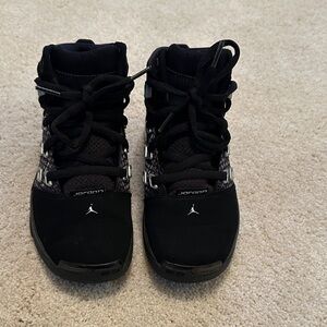 Jordan Kids Black and White Sneakers